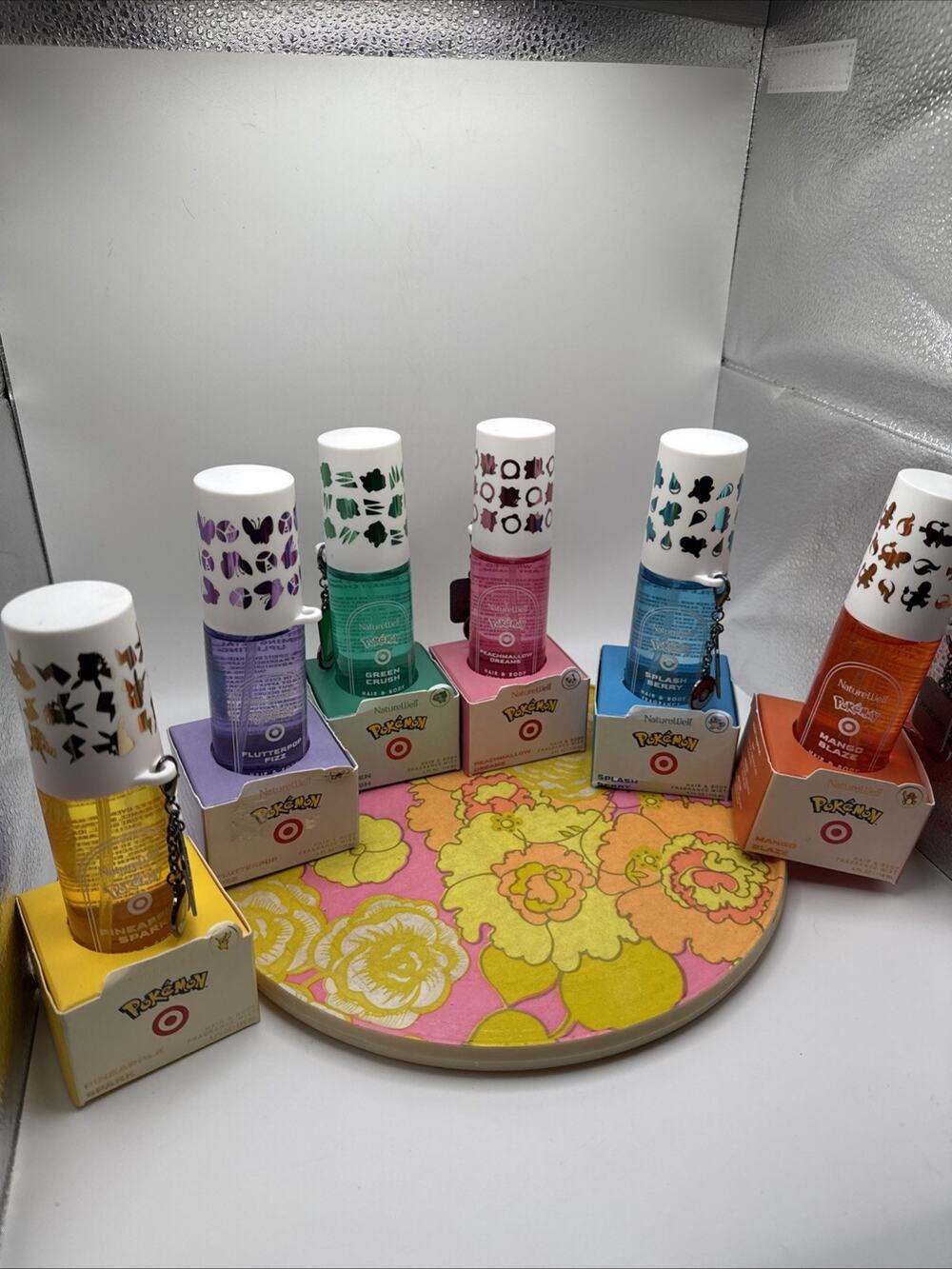 NatureWell Pokemon X Target Hair Body Fragrance Mist 6pc Full SET🧡💚💛💜